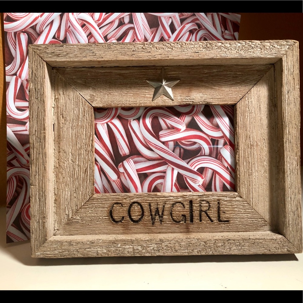 3 x 5” Cowgirl Wood Rustic Frame